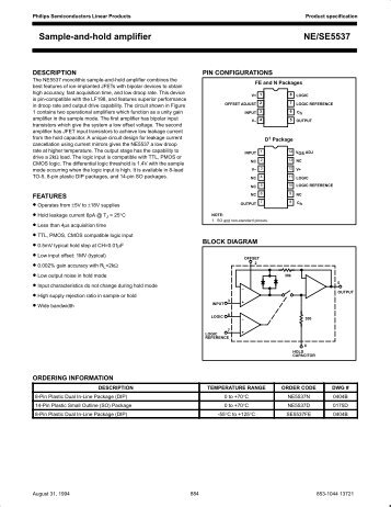 circuit performance degradation of sample and hold amplifier due